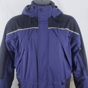 Chalet Ski Wear removable fleece linned multi pocket vented sleeves XL jacket